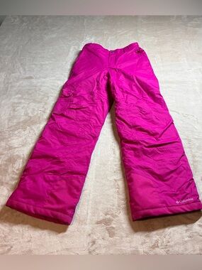 Columbia Bugaboo Omni Heat Snow Pants Outdoor Ski Pink Womens XL Youth Outgrown
